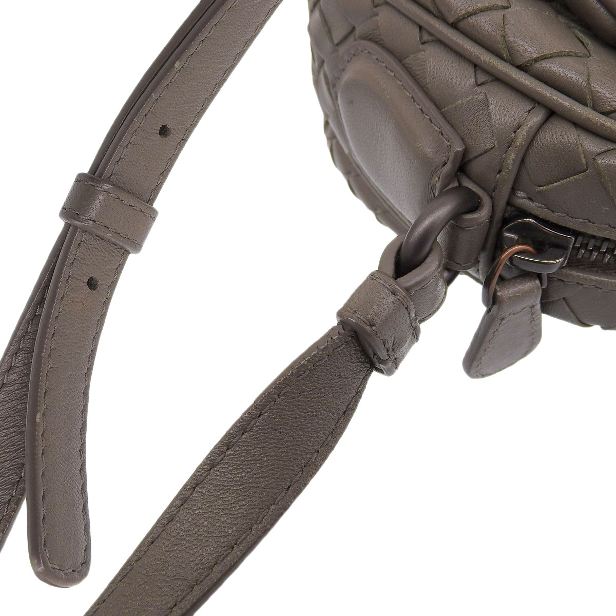 ボッテガヴェネタ BOTTEGA VENETA ショルダーバック レザー オリーブ