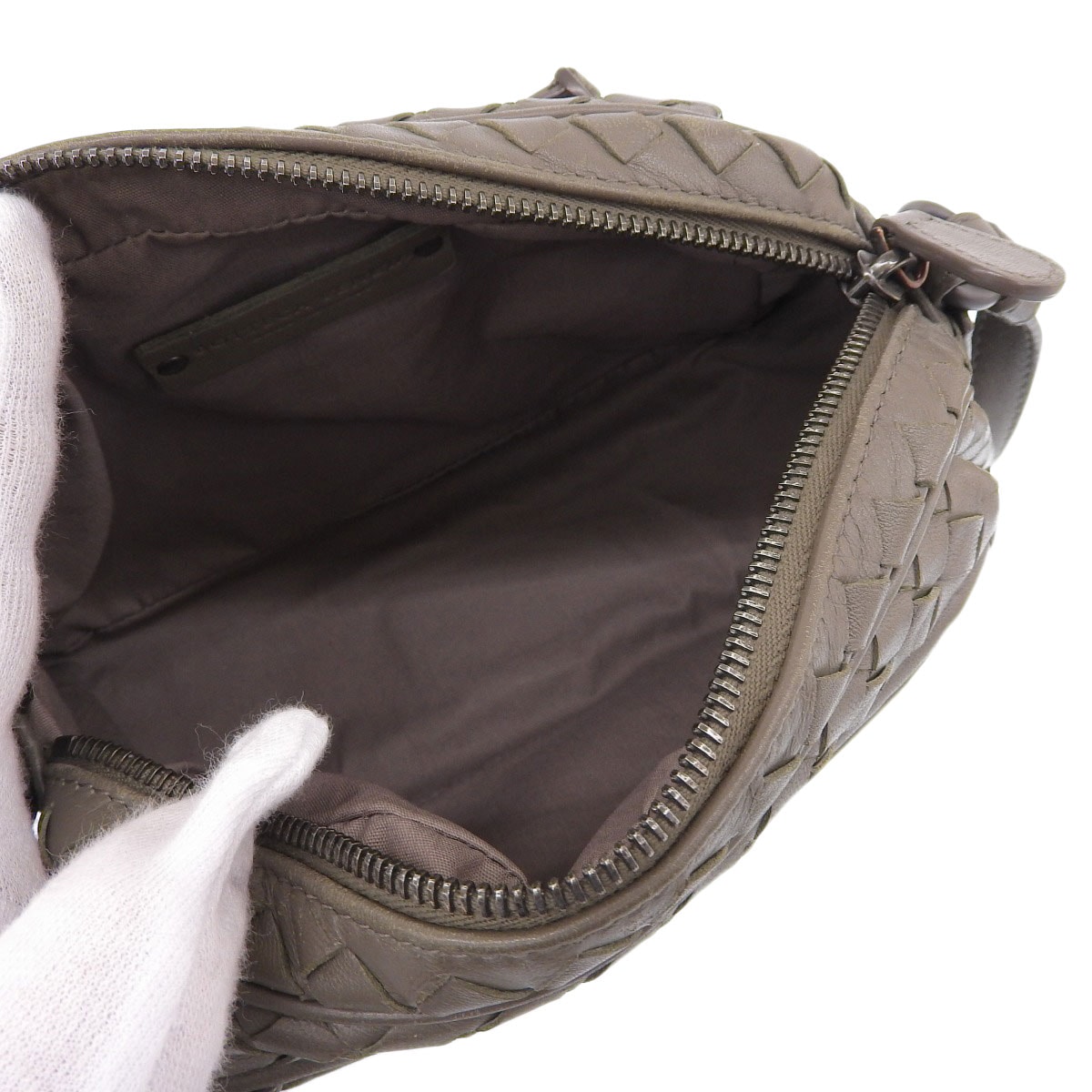 ボッテガヴェネタ BOTTEGA VENETA ショルダーバック レザー オリーブ