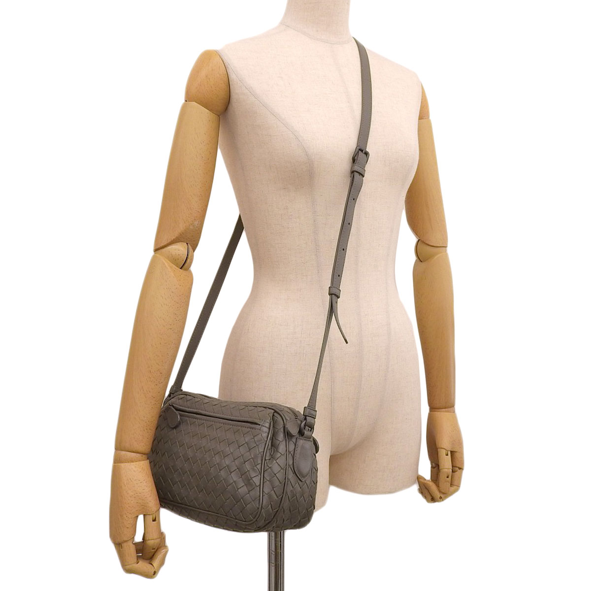 ボッテガべネタ正規品オリーブグリーン レザーパッチワーク ショルダーバッグ ボッテガヴェネタ BOTTEGA VENETA ショルダーバック レザー オリーブ