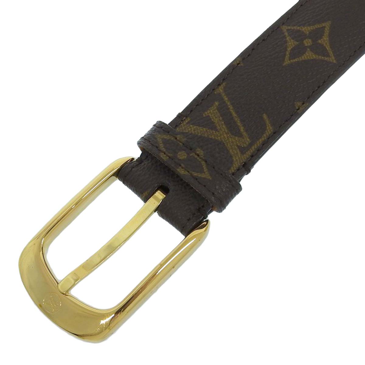ルイヴィトン LOUIS VUITTON モノグラム サンチュール エリプス ベルト ゴールド金具 表記サイズ85 モノグラムキャンバス レディース M6919 4398