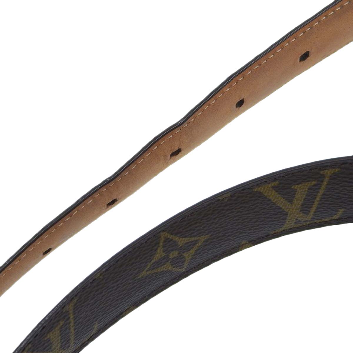 ルイヴィトン LOUIS VUITTON モノグラム サンチュール エリプス ベルト ゴールド金具 表記サイズ85 モノグラムキャンバス レディース M6919 4398
