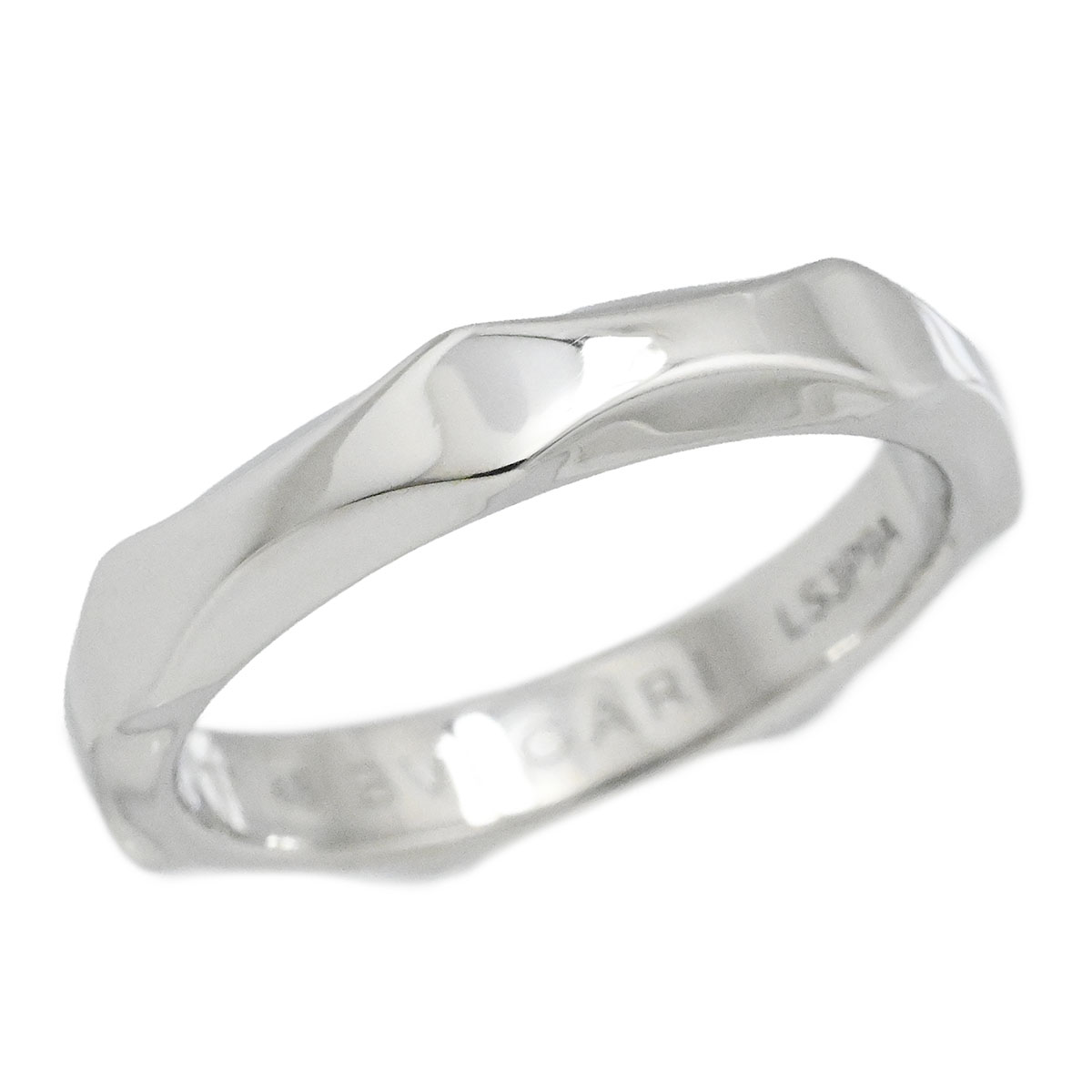 ブルガリ BVLGARI Pt950 プラチナ インフィニートリング バンドリング サイズ48 レディース  3891