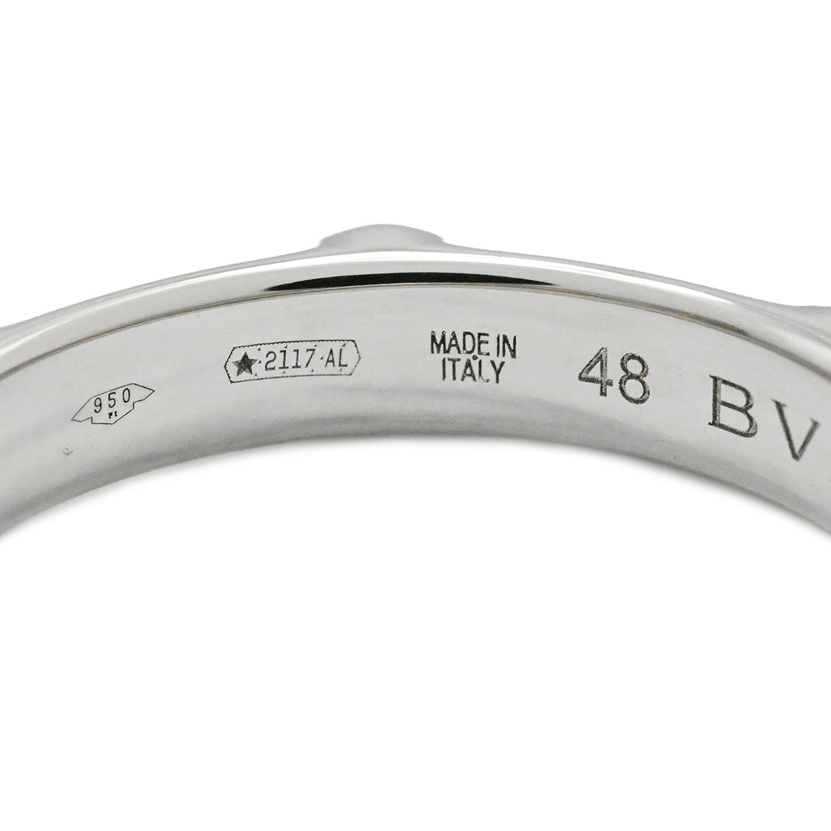 ブルガリ BVLGARI Pt950 プラチナ インフィニートリング バンドリング サイズ48 レディース  3891