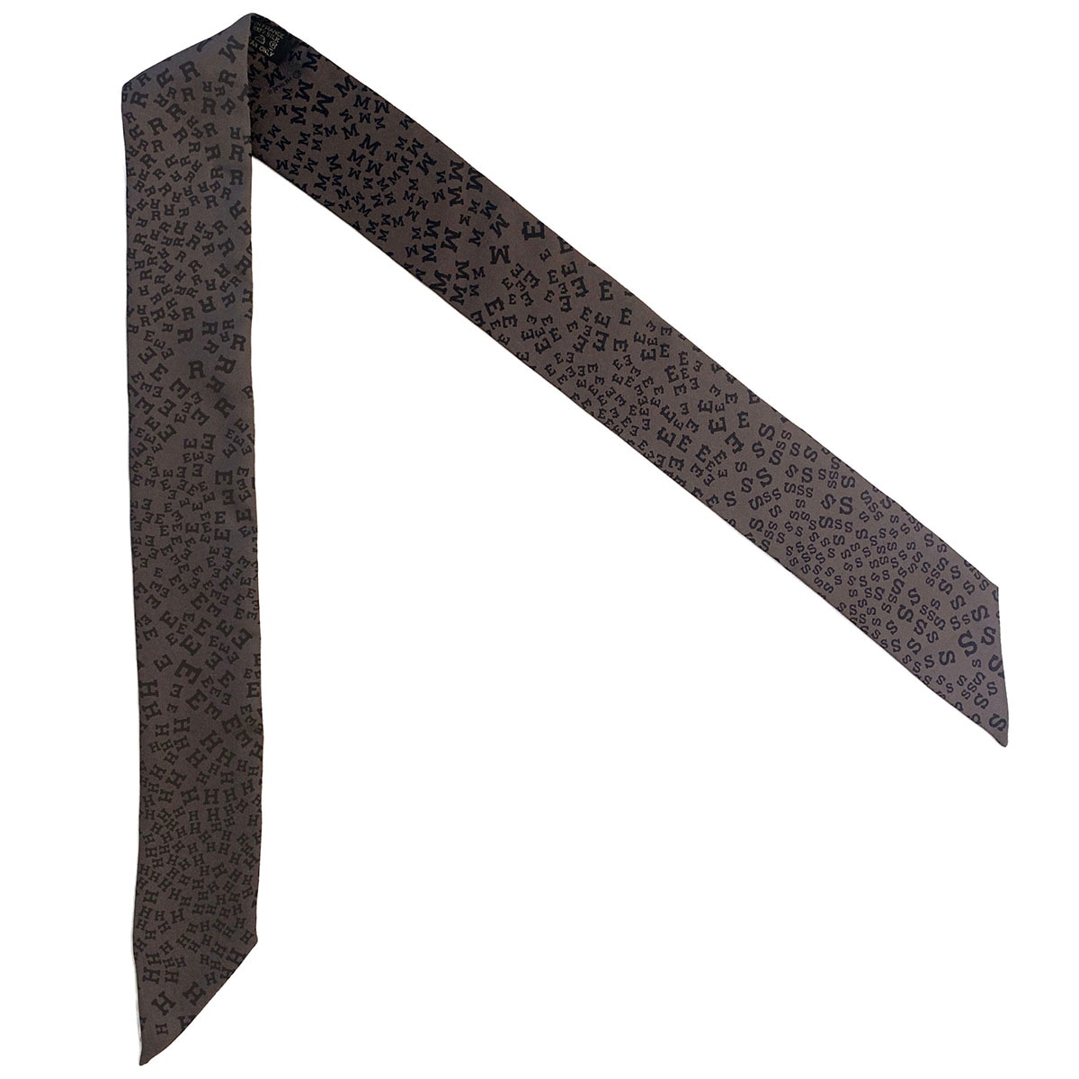 エルメス HERMES ツイリー シルクスカーフ アルファベットロゴ柄