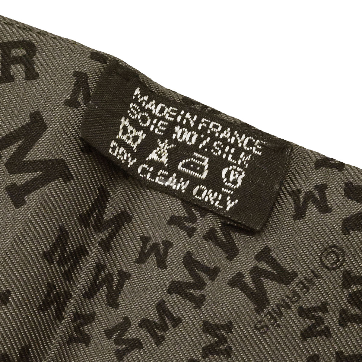 エルメス HERMES ツイリー シルクスカーフ アルファベットロゴ柄