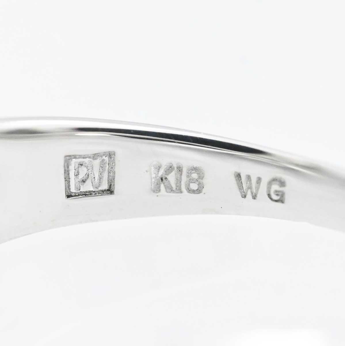 ポンテヴェキオ Ponte Vecchio K18WG ホワイトゴールド ダイヤ0.20ct フラワーモチーフ リング 9号 レディース 3201