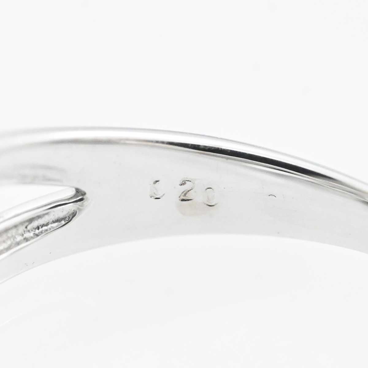 ポンテヴェキオ Ponte Vecchio K18WG ホワイトゴールド ダイヤ0.20ct フラワーモチーフ リング 9号 レディース 3201