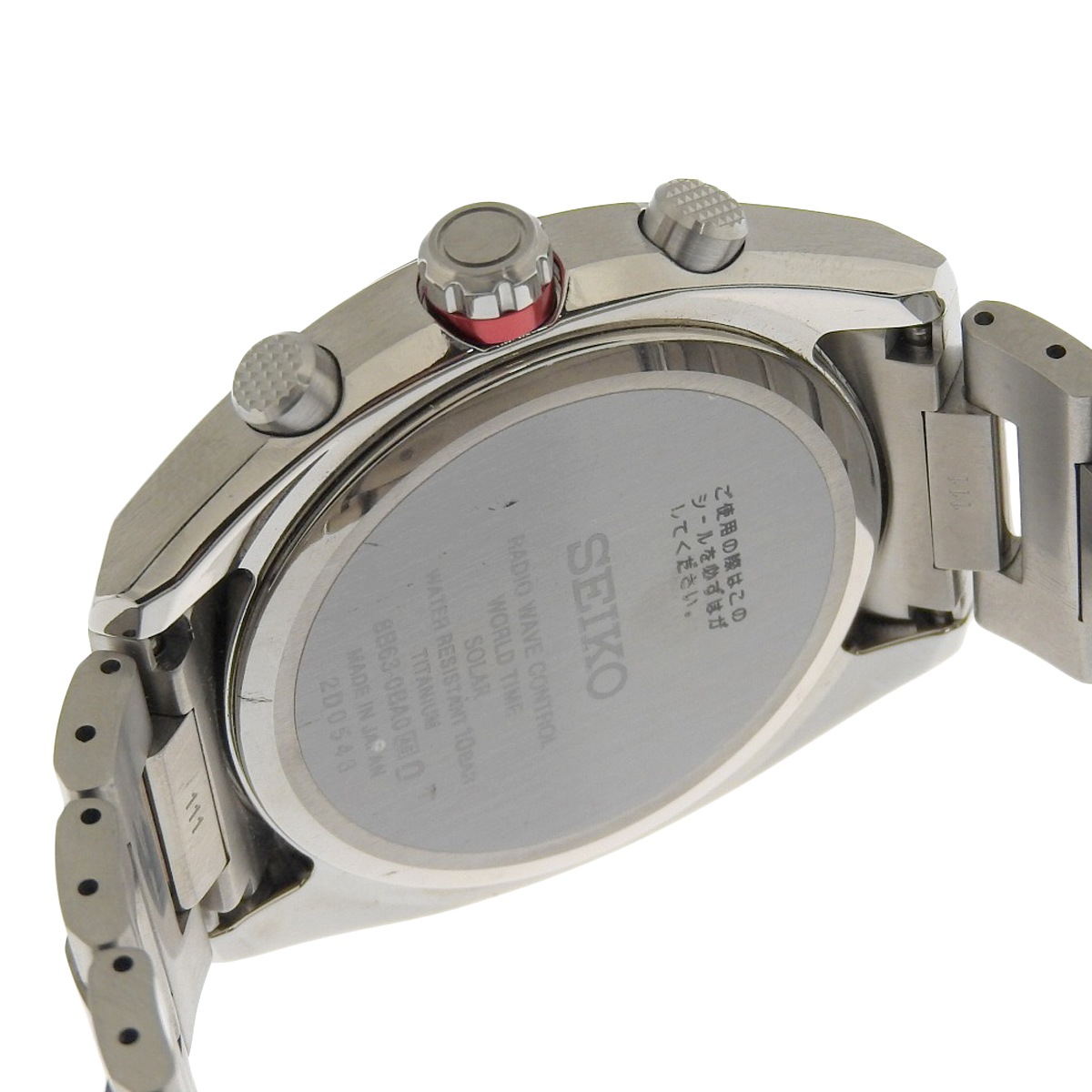 セイコー SEIKO アストロン ソーラー 電波 腕時計 チタニウム ブラック文字盤 メンズ カレンダー SBXY017 4194