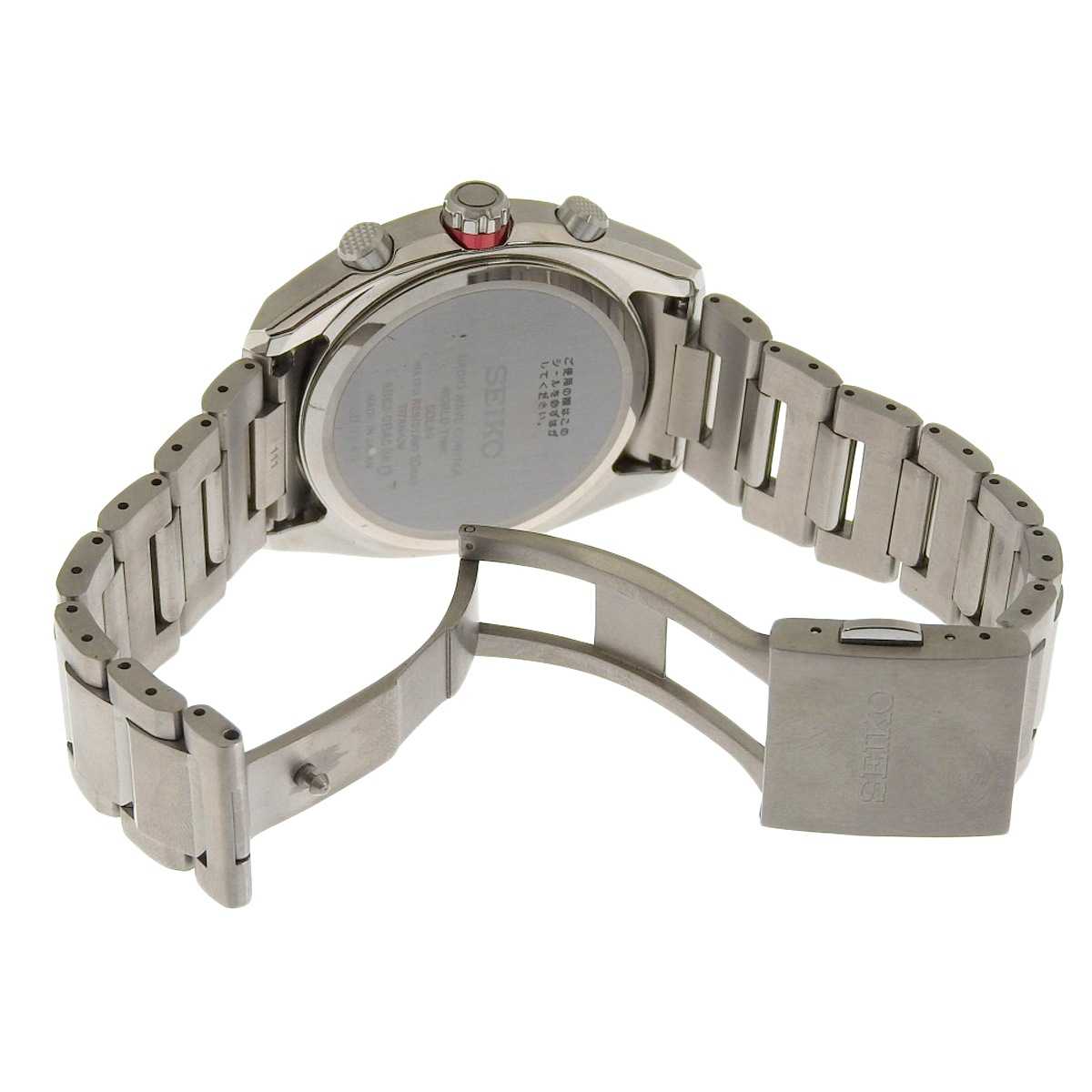 セイコー SEIKO アストロン ソーラー 電波 腕時計 チタニウム ブラック文字盤 メンズ カレンダー SBXY017 4194