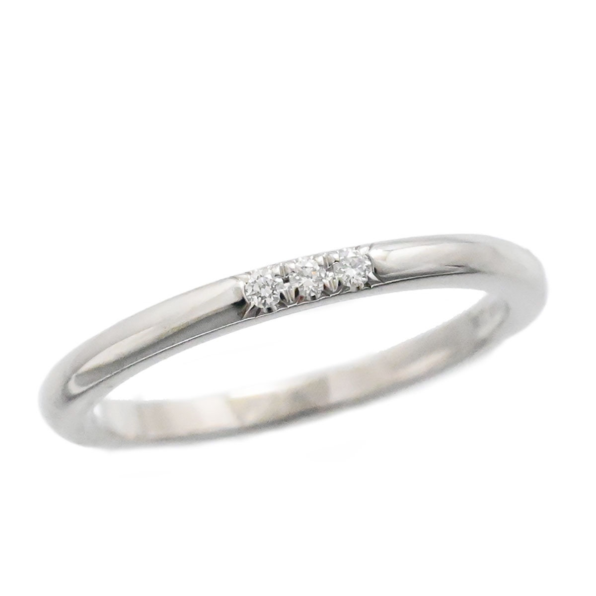 ティファニー TIFFANY & Co. PT950 プラチナ ダイヤ フォーエバーウェディング バンドリング 10号 レディース  3594