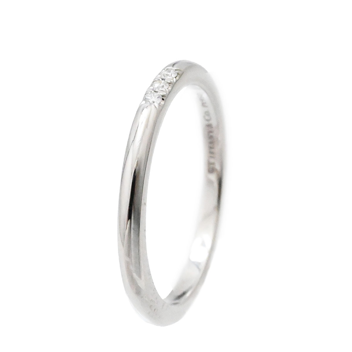 ティファニー TIFFANY & Co. PT950 プラチナ ダイヤ フォーエバーウェディング バンドリング 10号 レディース  3594