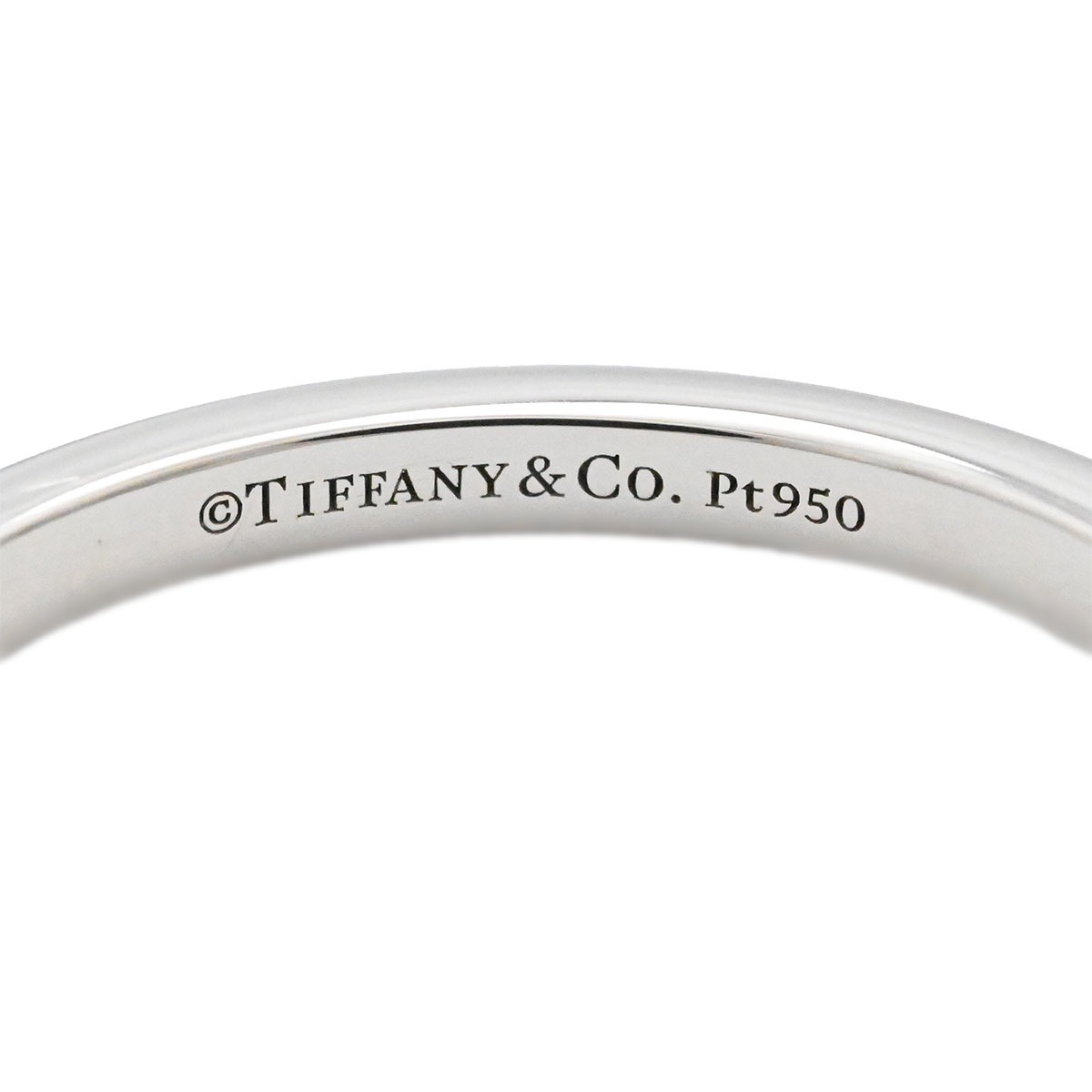 ティファニー TIFFANY & Co. PT950 プラチナ ダイヤ フォーエバーウェディング バンドリング 10号 レディース  3594