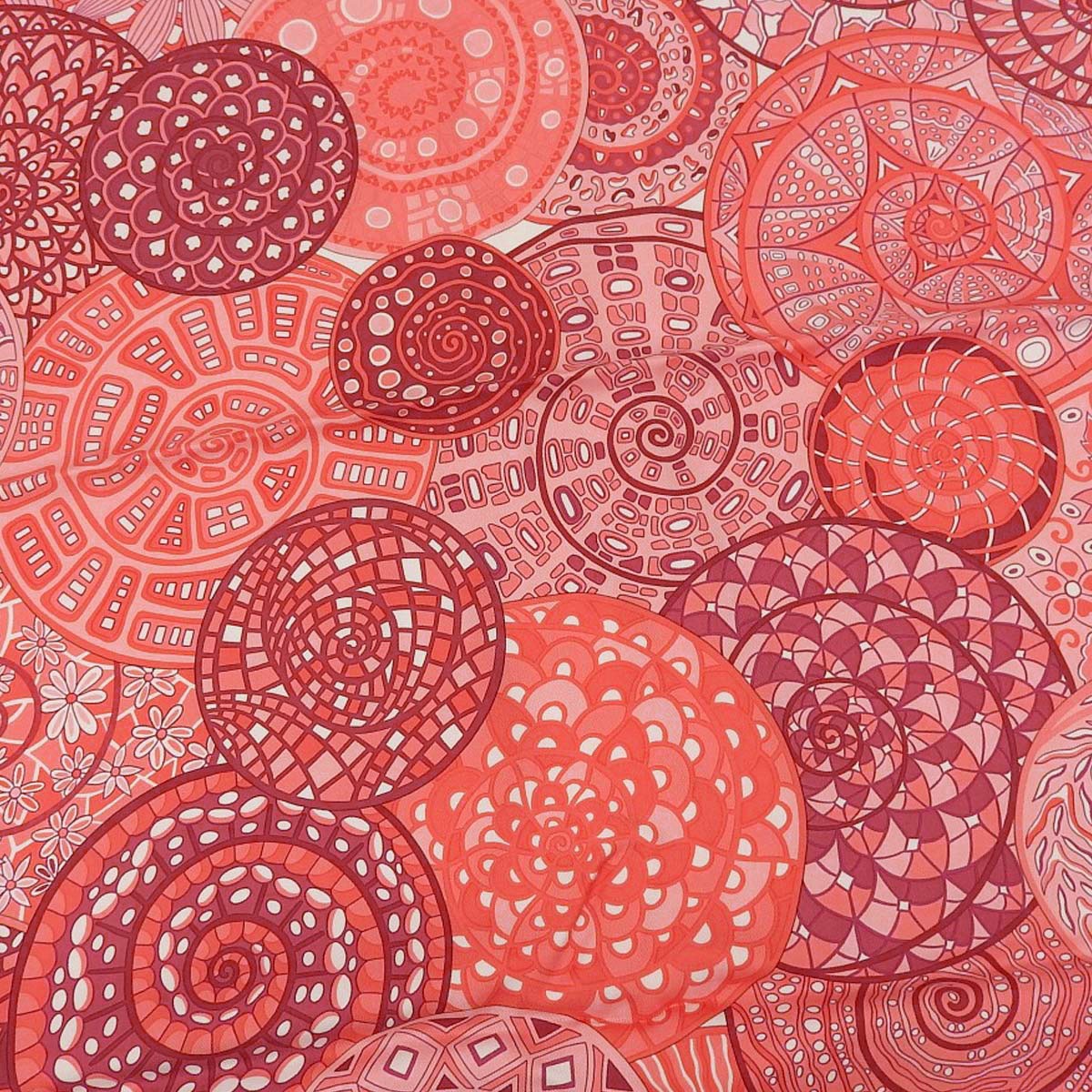 エルメス HERMES カレ90 スカーフ Reves d'Escargots カタツムリの夢 シルク レッド系 レディース 4610