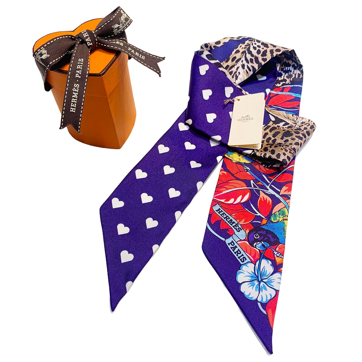 エルメス HERMES ツイリーシルクスカーフ Jungle Love ジャングルラブ