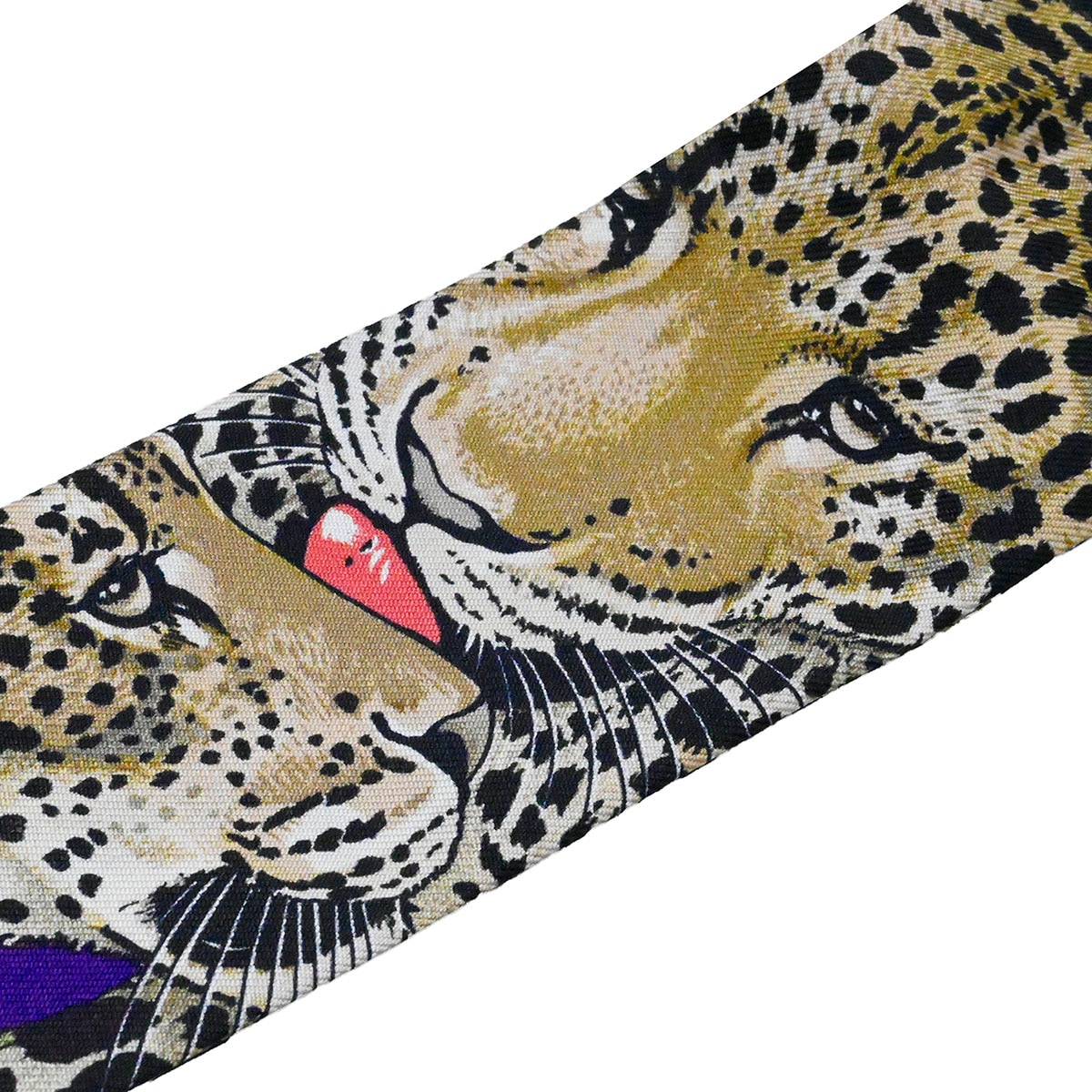 HERMESエルメス　ツイリー　レオパード　ヒョウ　シルクスカーフ　ノワール エルメス HERMES ツイリーシルクスカーフ Jungle Love ジャングルラブ