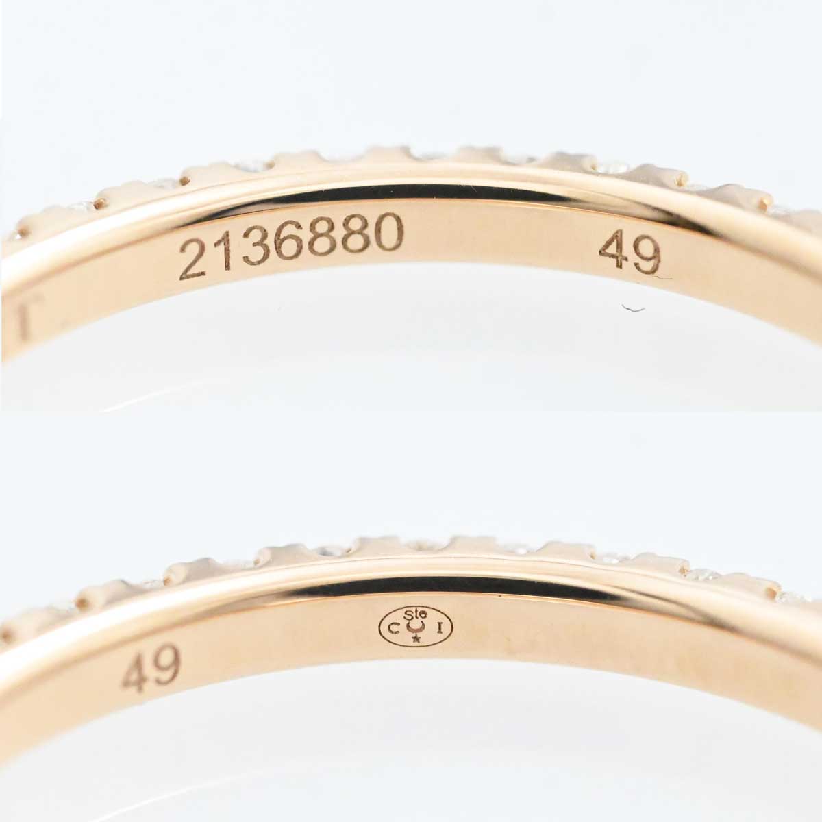 ショーメ CHAUMET 750PG ピンクゴールド ダイヤ エターナル ドゥ ショーメ フルエタニティ マリッジリング 49号 3202