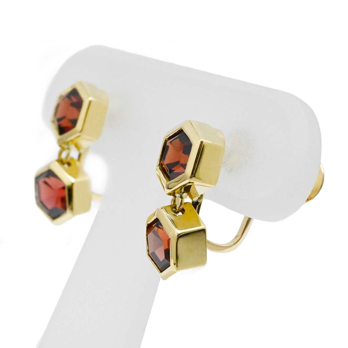 タサキ TASAKI K18YG イエローゴールド ガーネット イヤリング レディース  3725