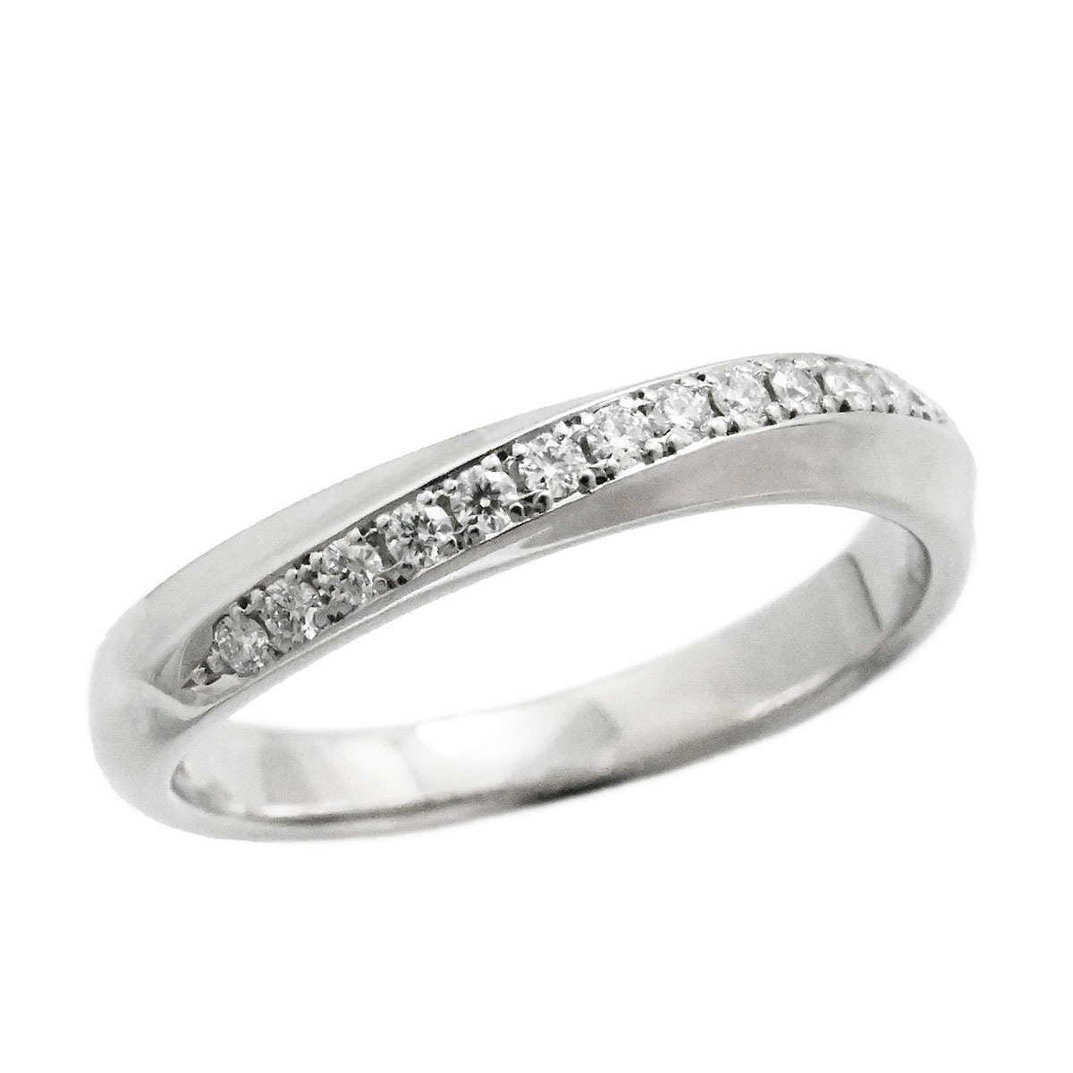 ニワカ 俄 NIWAKA PT950 プラチナ ダイヤ0.12ct リング 11号 レディース  3729