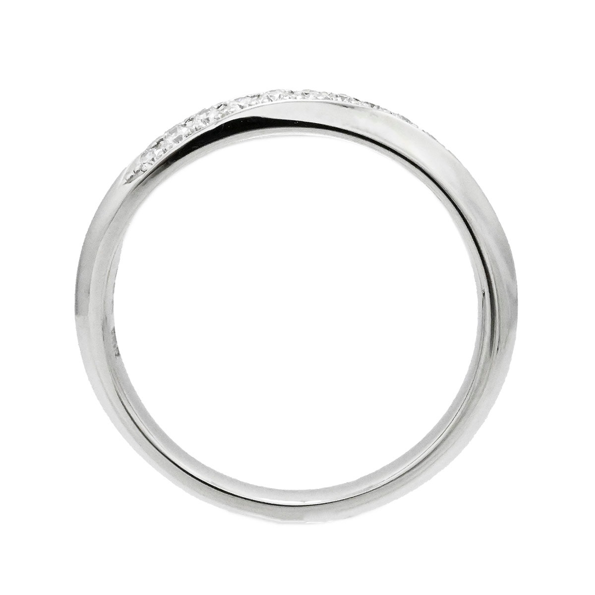 ニワカ 俄 NIWAKA PT950 プラチナ ダイヤ0.12ct リング 11号 レディース  3729