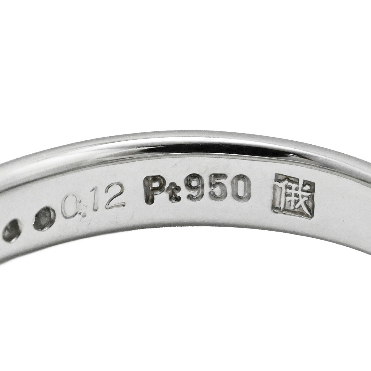 ニワカ 俄 NIWAKA PT950 プラチナ ダイヤ0.12ct リング 11号 レディース  3729