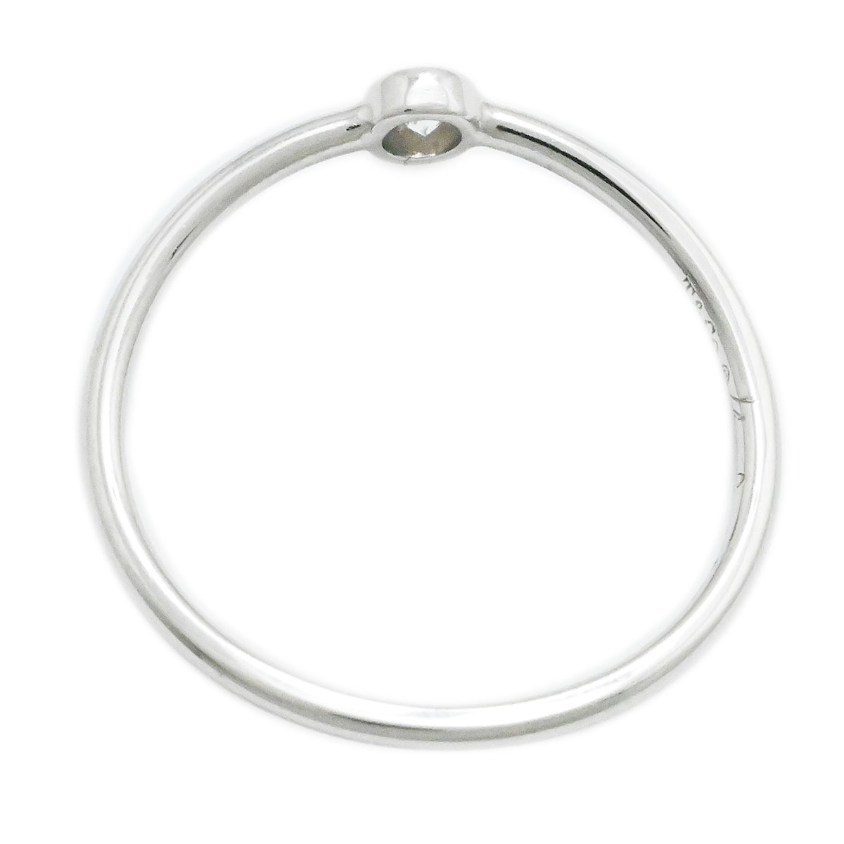 ティファニー　ウェーブ シングルロウ ダイヤモンド リング　プラチナ　5号 ティファニー ウェーブ シングルロウ ダイヤモンド リング プラチナ 5