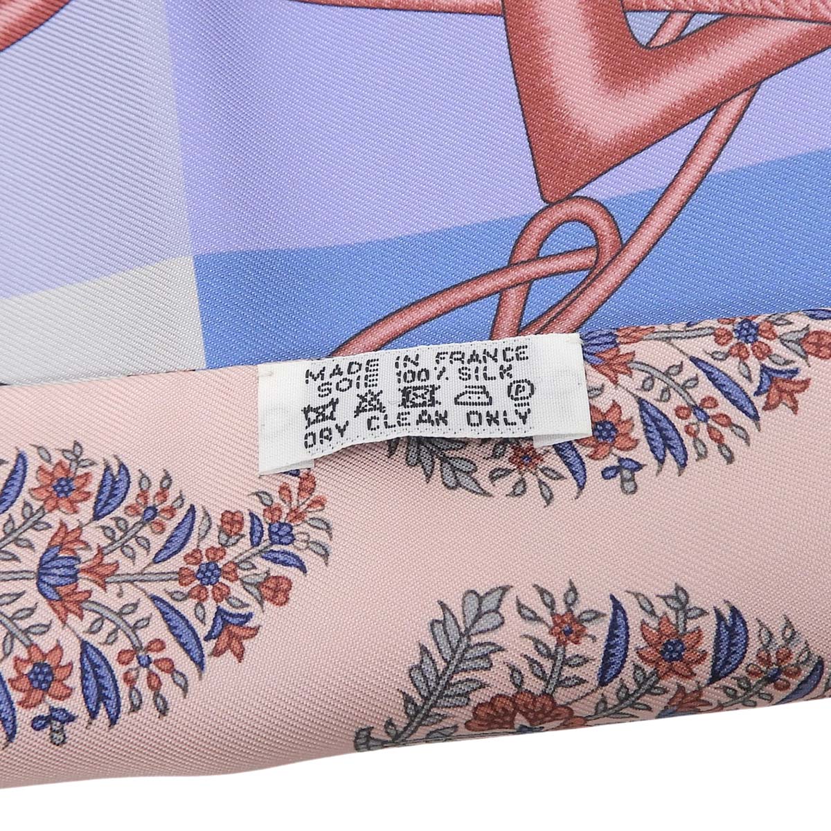 エルメス HERMES COUP DE FOUET AU BLOC 鞭 ブロック マキシツイリー カット シルク ピンク×マルチカラー レディース 4769
