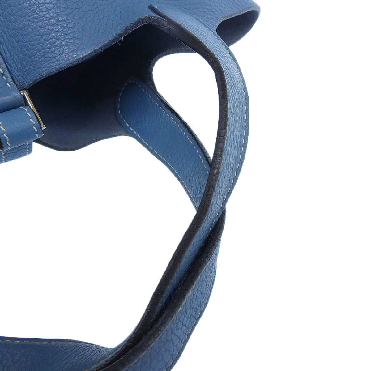 エルメス HERMES ピコタンPM ハンドバッグ トゴ ブルージーン レディース □J刻印 2006年 8918