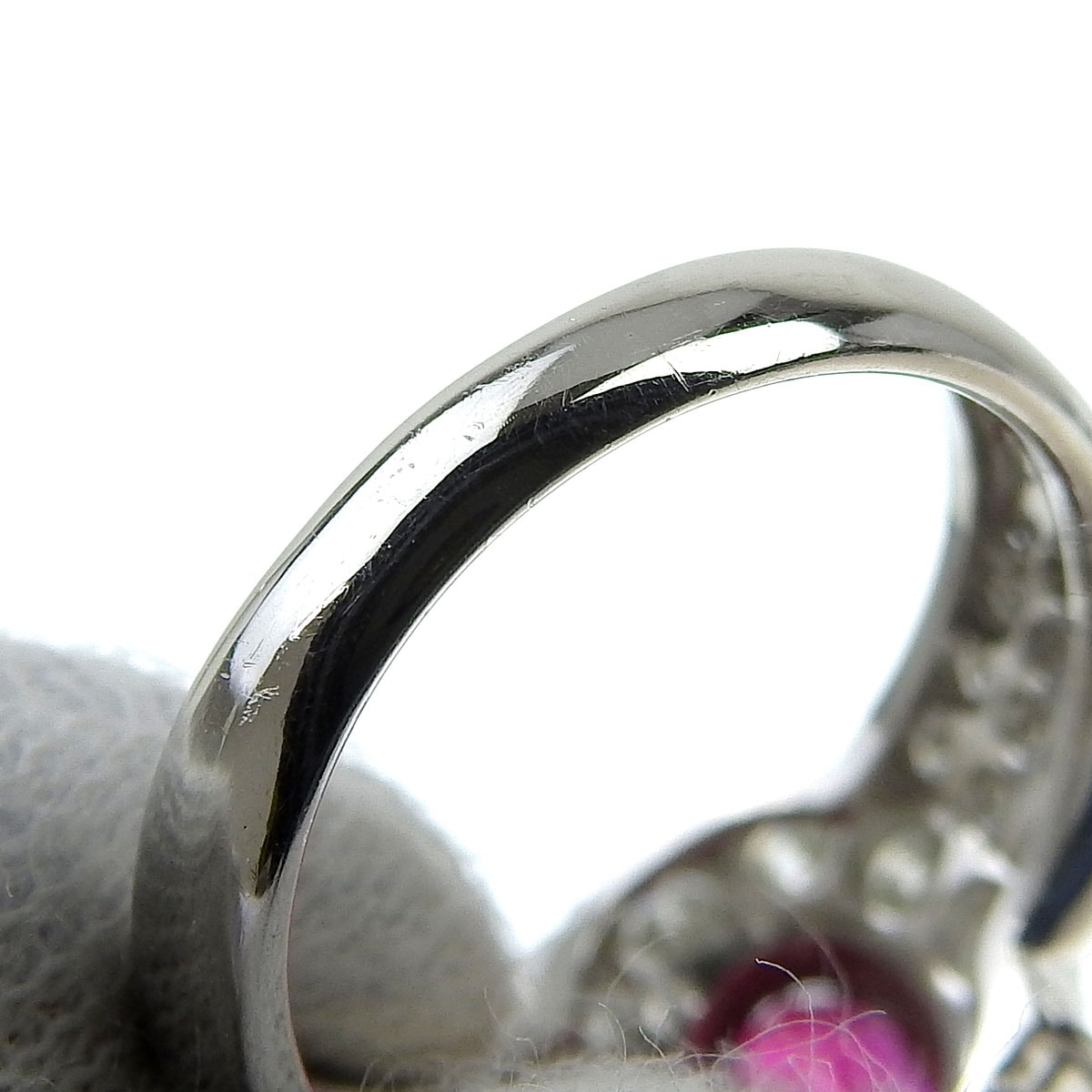 Pt900 プラチナ ルビー0.58ct ダイヤモンド1.25ct リング 指輪 10.5号 レディース 4085