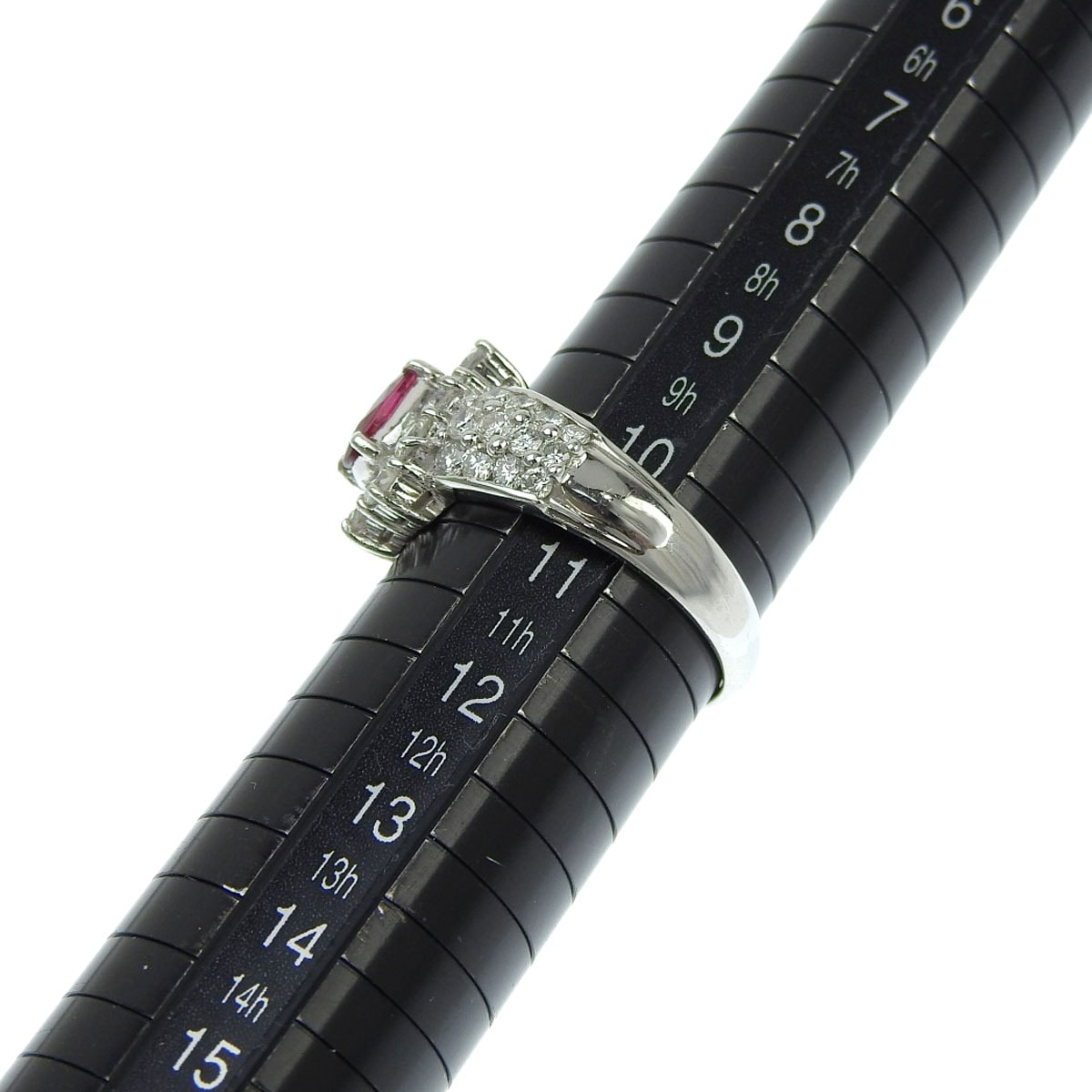 Pt900 プラチナ ルビー0.58ct ダイヤモンド1.25ct リング 指輪 10.5号 レディース 4085