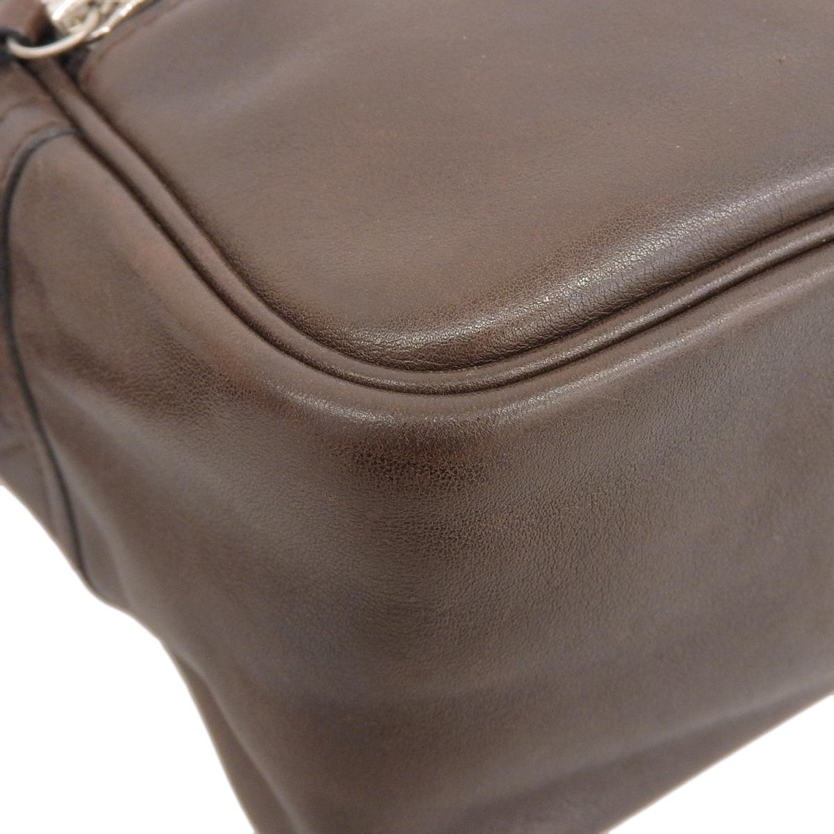 エルメス HERMES ヴァンキャトルPM ショルダーバッグ スイフト ブラウン メンズ □M刻印 4307