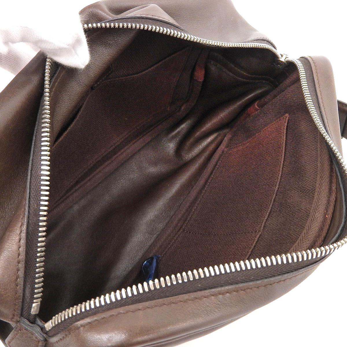 エルメス HERMES ヴァンキャトルPM ショルダーバッグ スイフト ブラウン メンズ □M刻印 4307