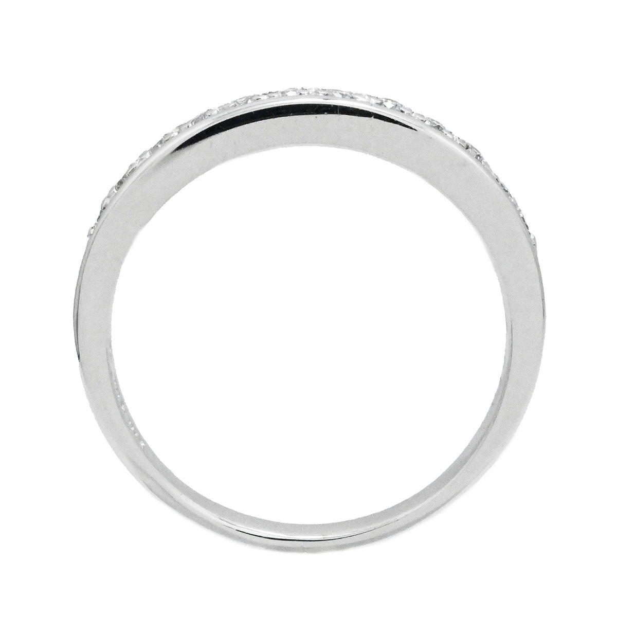 ポンテヴェキオ PONTE VECCHIO K18WG ホワイトゴールド ダイヤ0.10ct リング 9号 レディース  3731