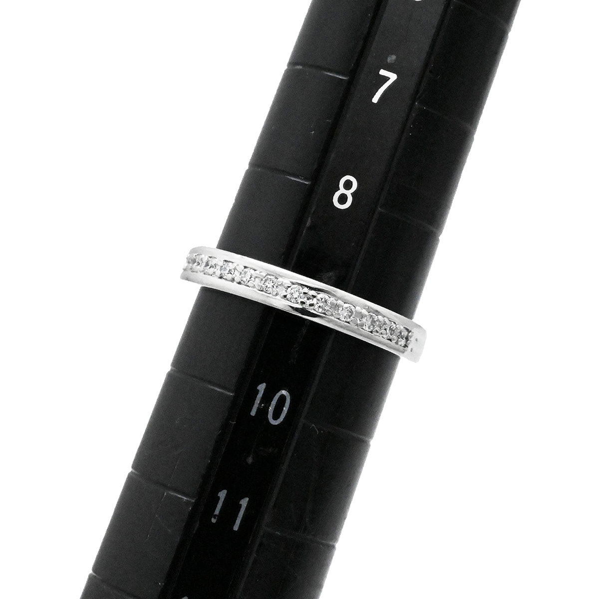 ポンテヴェキオ PONTE VECCHIO K18WG ホワイトゴールド ダイヤ0.10ct リング 9号 レディース  3731