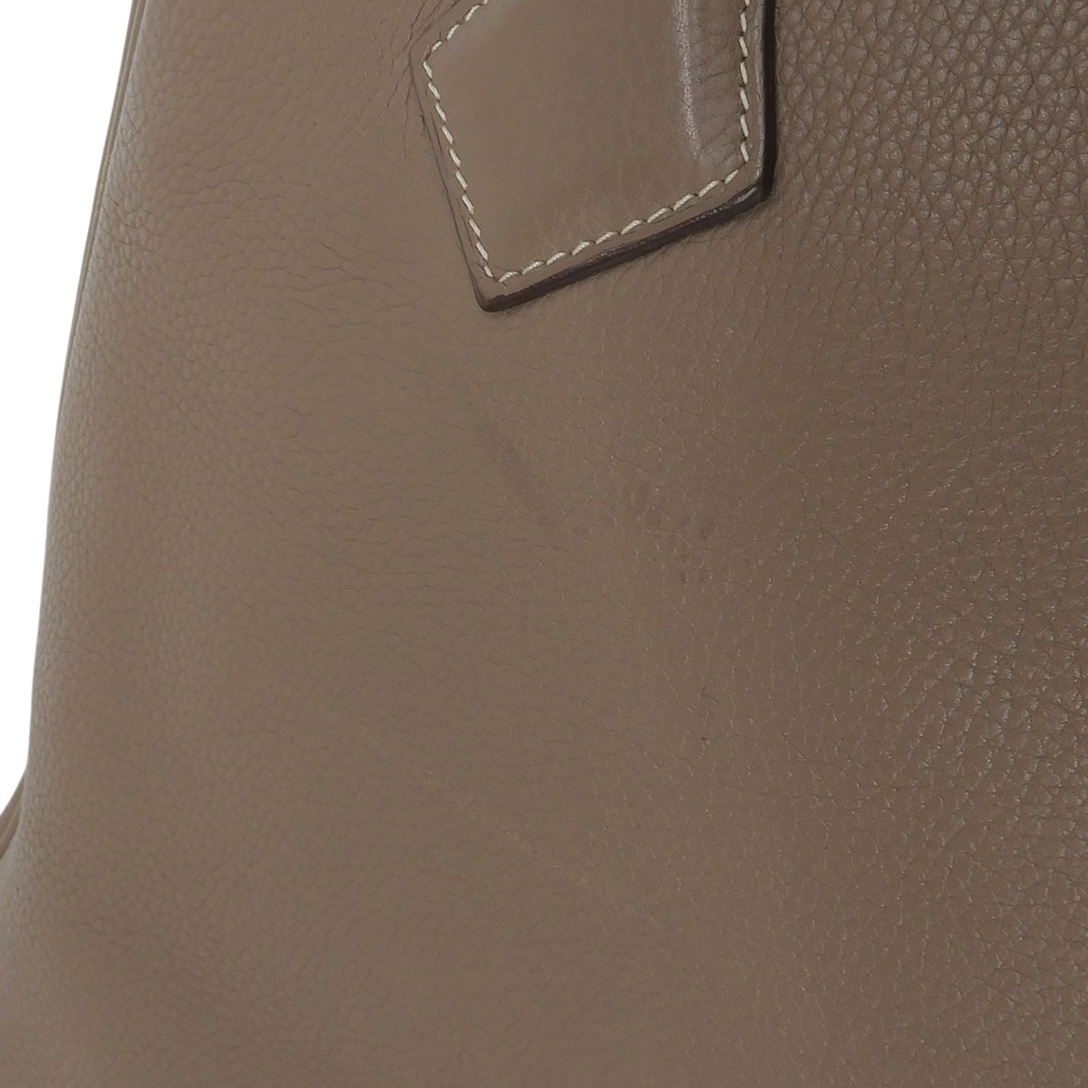 エルメス HERMES ヴィクトリアカバス32 トートバッグ 型押しレザー グレージュ レディース □K刻印 2007年 4847