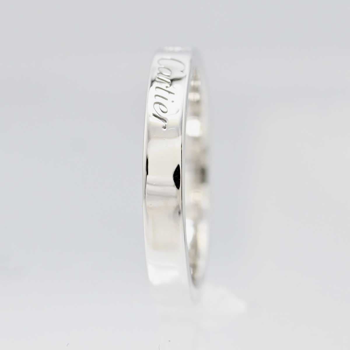 カルティエ 1Pダイヤモンド Cドゥ ウェディング プラチナ リング PT950