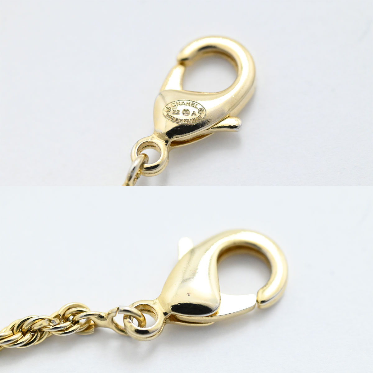 シャネル CHANEL 22A ココマーク フェイクパール ココマーク ラウンド ネックレス レディース  3448