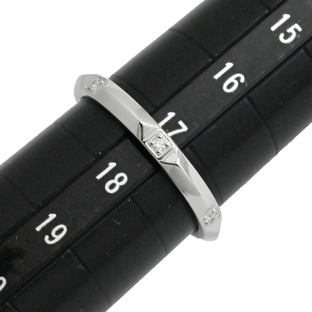 ティファニー TIFFANY & Co. Pt950 プラチナ ダイヤモンド トゥルーバンドリング レディース サイズ17号  3818