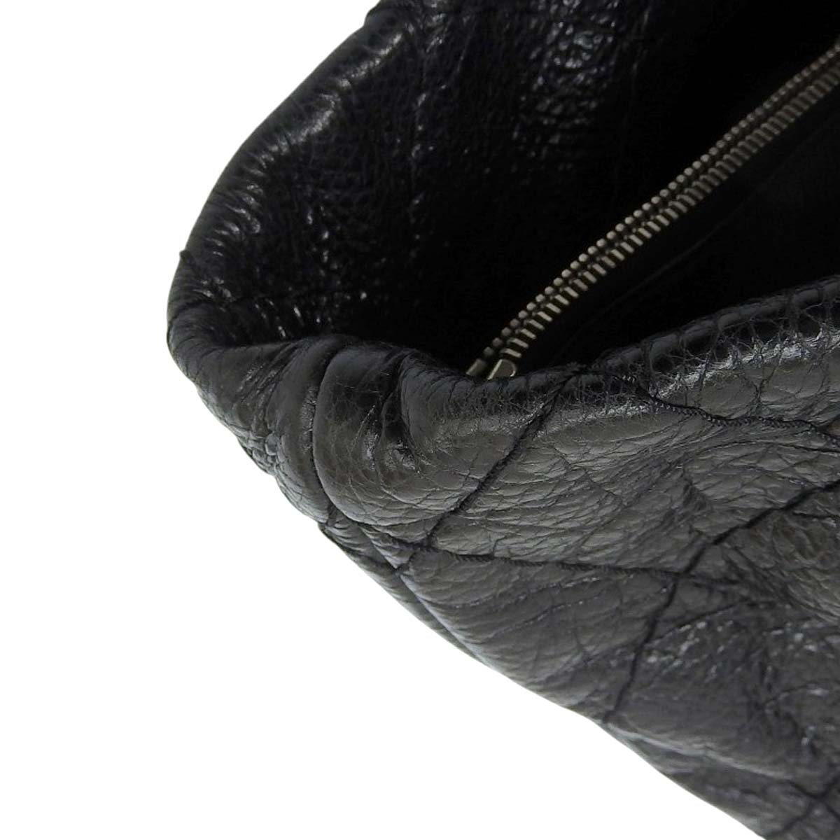 シャネル CHANEL オンザロード トートバッグ ココマーク レザー ブラック レディース 13番台 4615