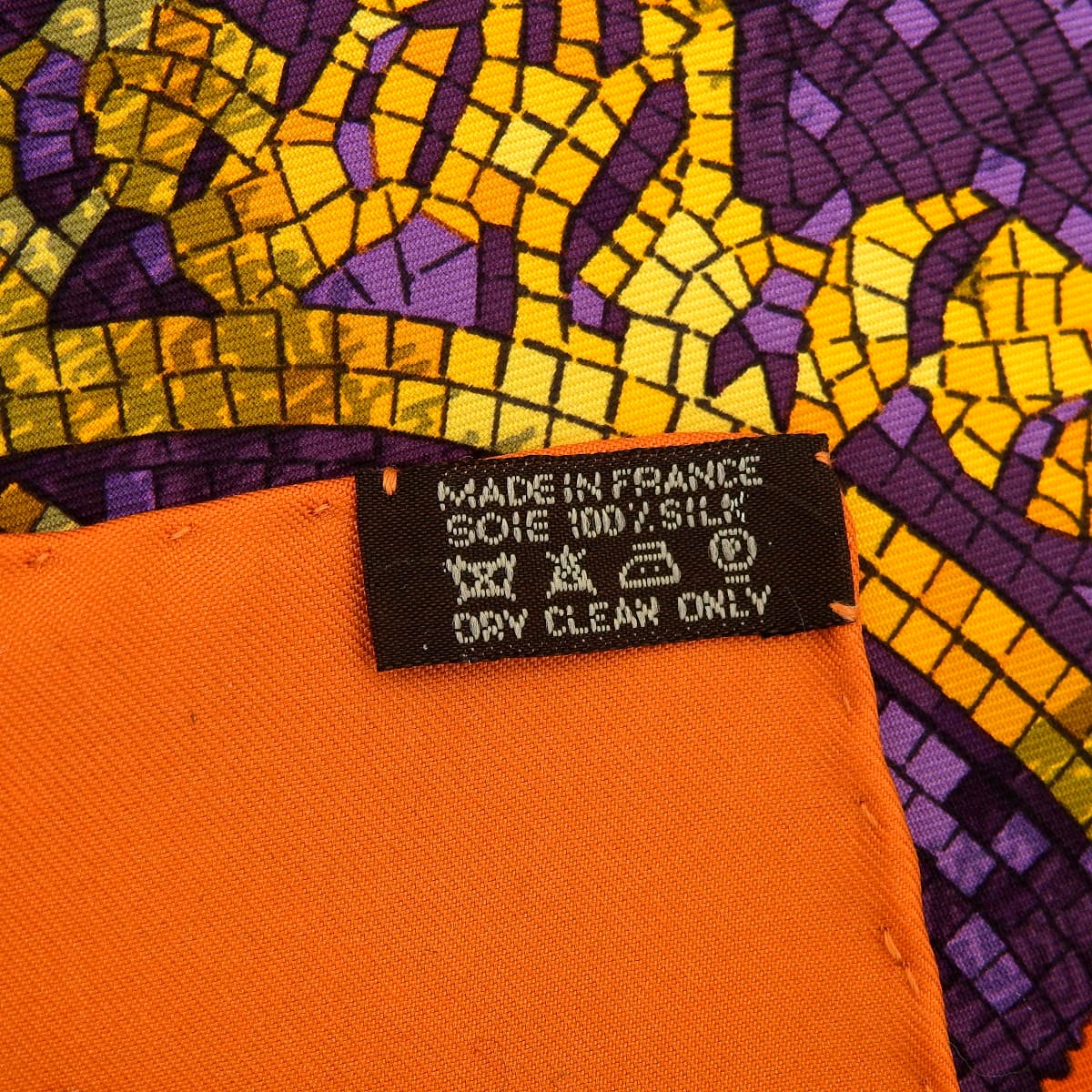 エルメス HERMES カレ90 LE ROBINSON CHIC シックなロビンソン スカーフ シルク オレンジ×マルチカラー レディース 4681