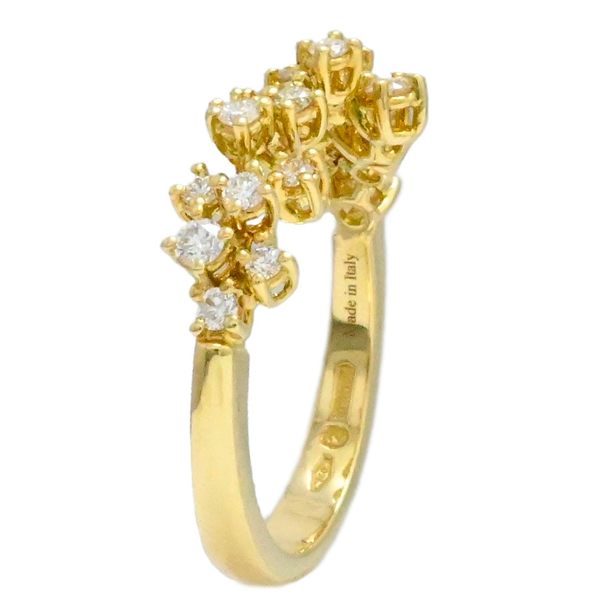 ダミアーニ DAMIANI 750YG K18YG イエローゴールド ミモザ ダイヤ リング サイズ9号 レディース  3963