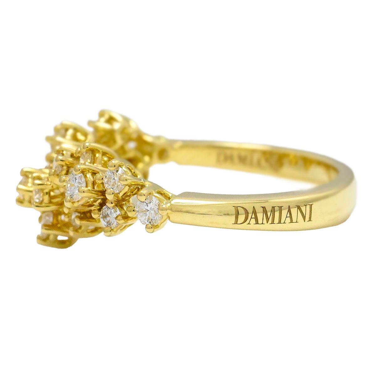 ダミアーニ DAMIANI 750YG K18YG イエローゴールド ミモザ ダイヤ リング サイズ9号 レディース  3963