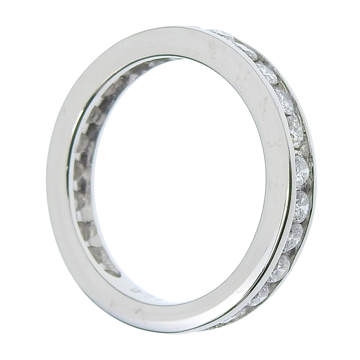 Pt900 プラチナ ダイヤモンド 1.08ct エタニティリング 指輪 12号 