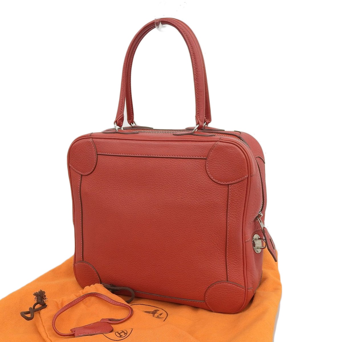 エルメス HERMES オムニバス ハンドバッグ トゴ レッド 赤 H□刻印