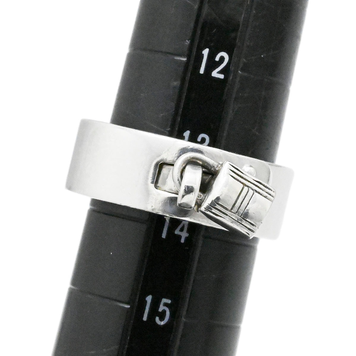 エルメス HERMES SV925 シルバー ケリーリング サイズ55  3734