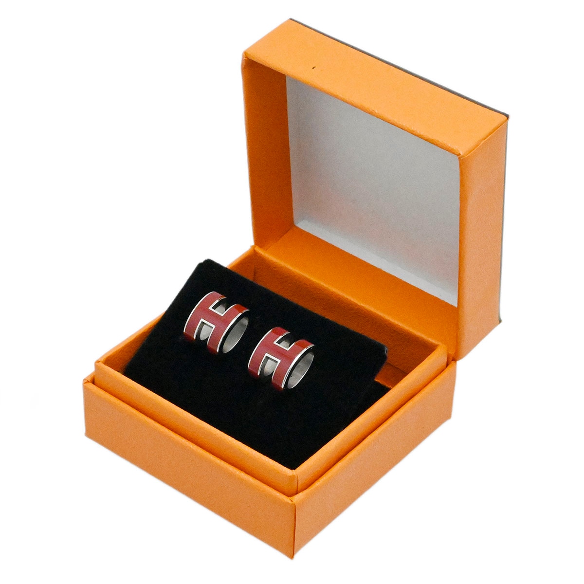 エルメス HERMES ポップアップ カージュ ド アッシュ ピアス Hピアス レディース メンズ  3820