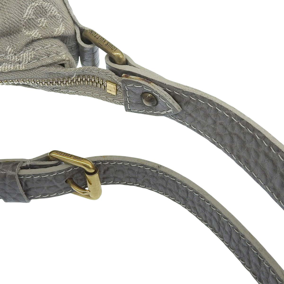 ルイヴィトン LOUIS VUITTON モノグラムデニム スライトリー ショルダーバッグ 斜め掛け モノグラムデニム グレー レディース M95834 4618