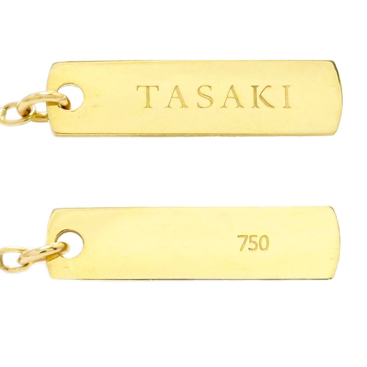 タサキ TASAKI K18YG イエローゴールド ガーネット1.73ct ダイヤ0.06ct ペアシェイプ ネックレス ペンダント レディース  2125