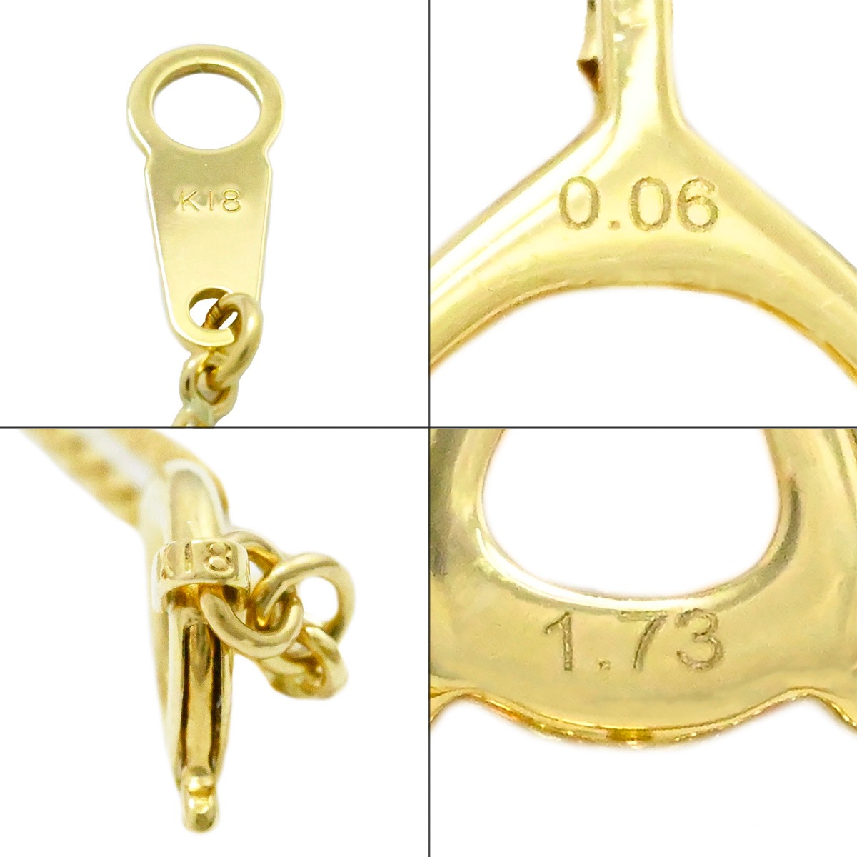 タサキ TASAKI K18YG イエローゴールド ガーネット1.73ct ダイヤ0.06ct ペアシェイプ ネックレス ペンダント レディース  2125