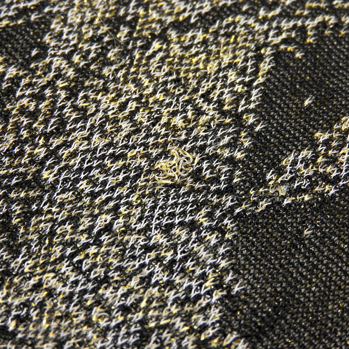 シャネル CHANEL ラメ入り ワンピース ノースリーブ ココマーク金具 ブラック×ゴールド サイズ42 レディース 2010年 国内正規店タグ 4405