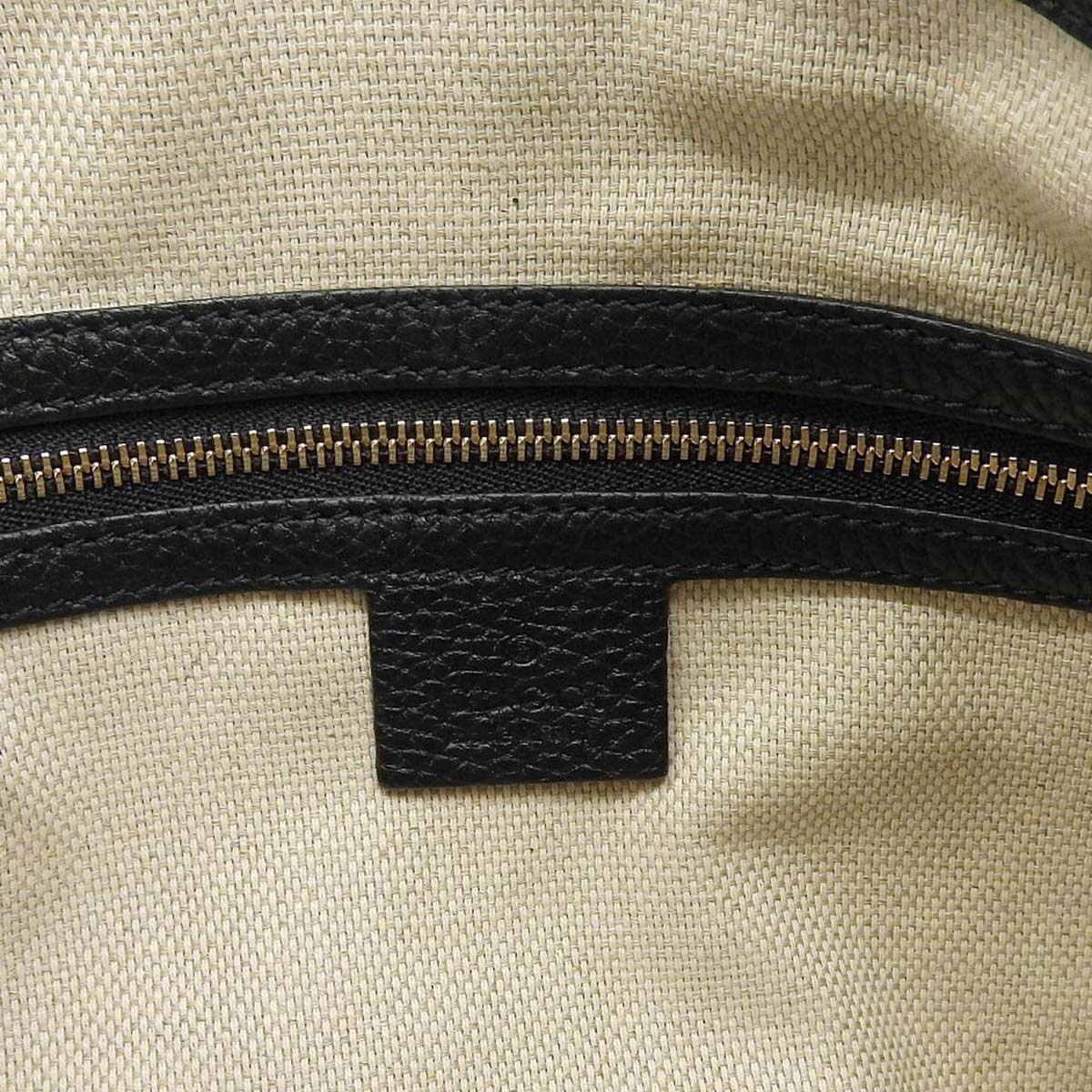 グッチ GUCCI インターロッキング ショルダーバッグ ハンドバッグ 2WAYバッグ ソーホー タッセル レザー ブラック レディース 4619